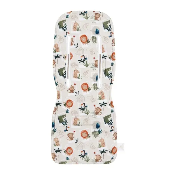 MAYLILY Bamboo Anti-Sweat Breathable 3D Stroller Pad - Photosafari