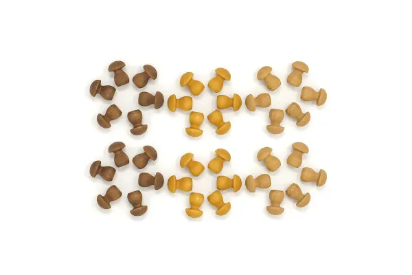 Grapat 36 Piece Mandala Wooden Mushrooms Grapat 36 Piece Mandala Wooden Mushrooms