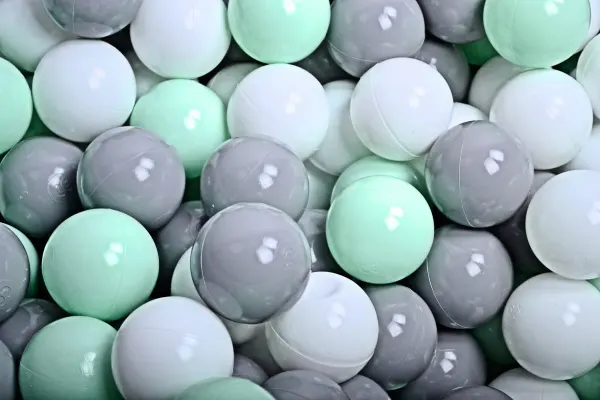 MeowBaby® Cotton Mint Cloud Round Ball Pit + 200 balls 2