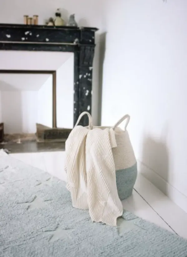 Lorena Canals Zoco Vintage Blue Basket 2