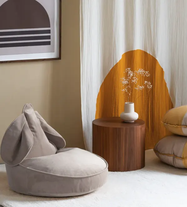 Wigiwama Bunny Beanbag - Dusty Beige 2