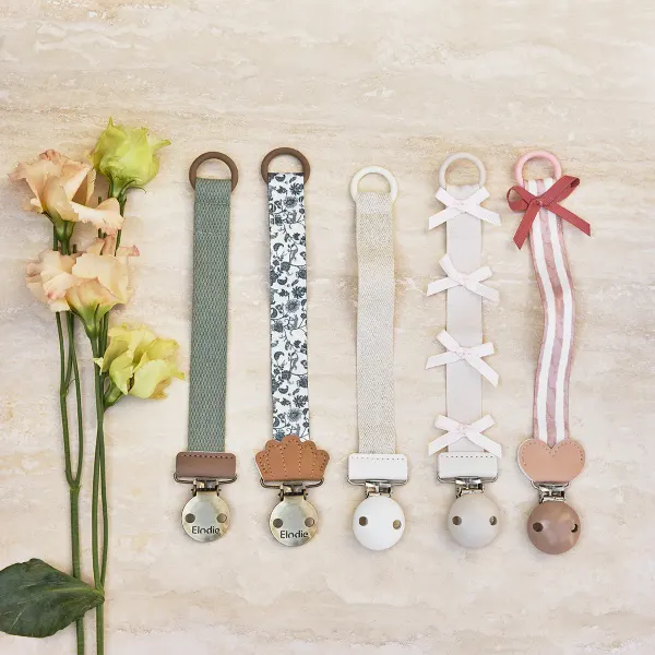 ELODIE - Pacifier Clip - Hazy Jade 2
