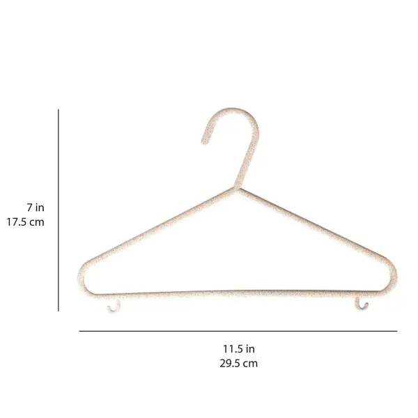 3 Sprouts speckled cream wheat straw hangers (15 per set) 2