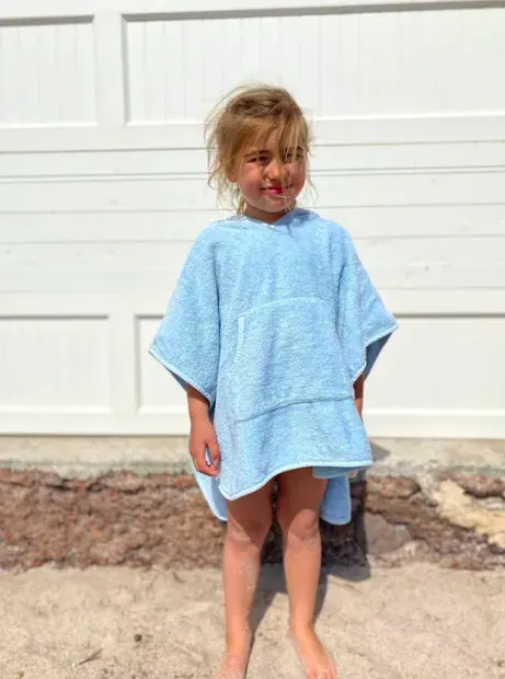 Vanilla Copenhagen - Poncho w Pom-Pom (Oeko Tex 100% cotton) - Oak 2 - 6 years 2
