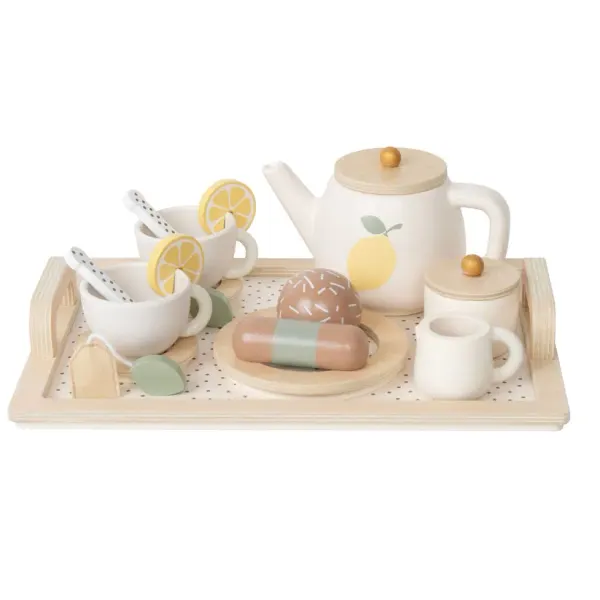 Jabadabado Wooden Lemon Afternoon Tea Set
