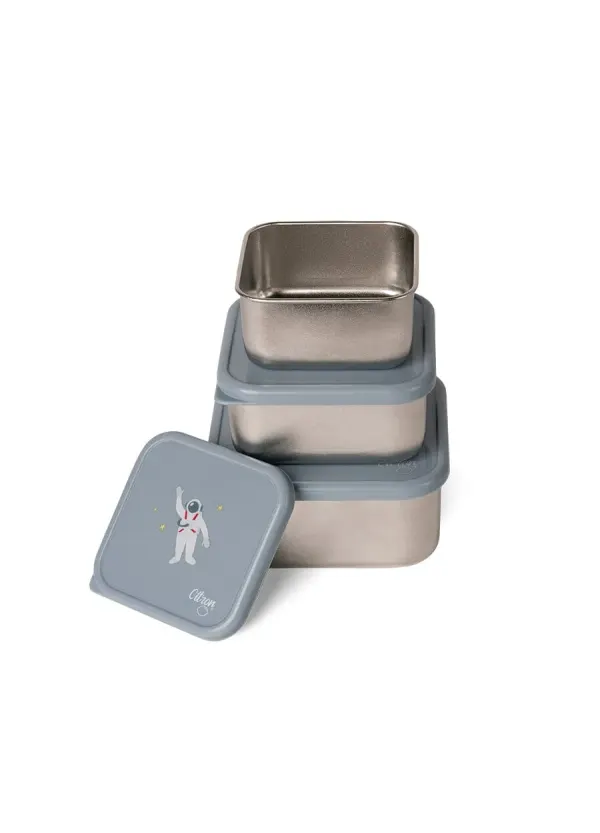 CITRON Space Stainless Steel Nesting Stackable Lunchbox 2