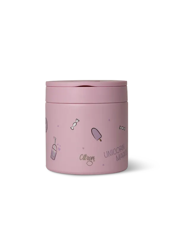 CITRON Insulated Food Jar 350ml - Stormy Unicorn