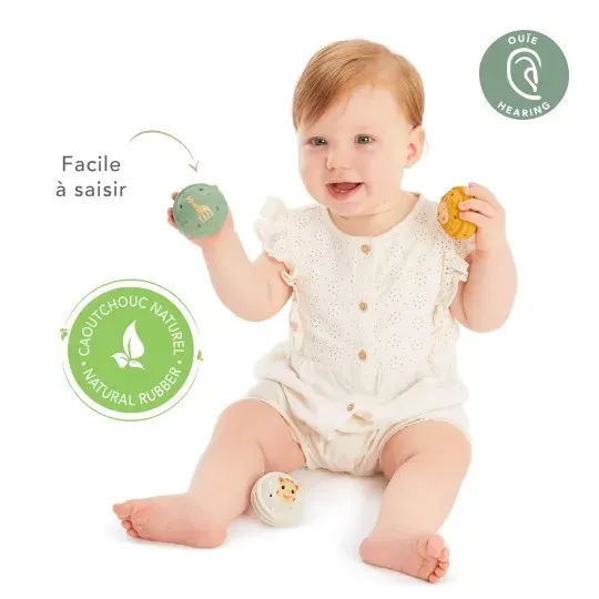 Sophie la girafe 3 musical balls - The 5 senses "HEARING" 2