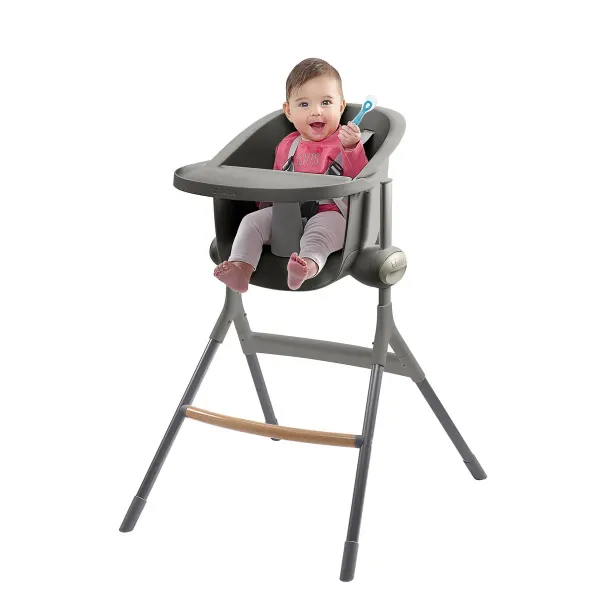 BEABA Up & Down High Chair - Mineral Grey 2