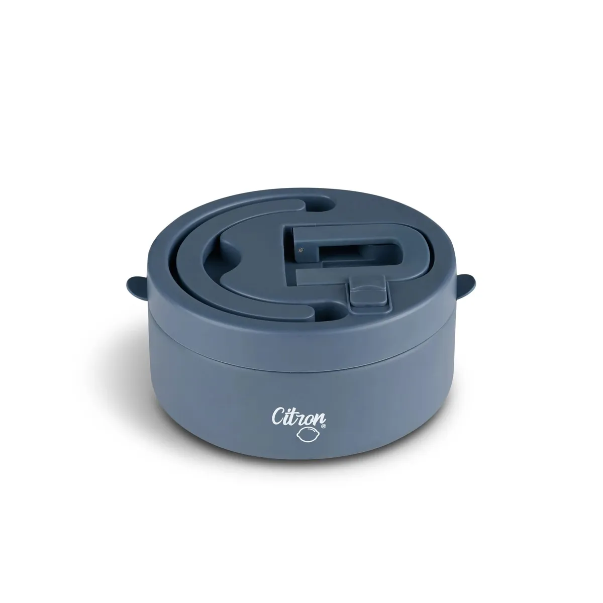 CITRON Insulated Food Jar 400ml with Divider & Safety Lock - Blue CITRON Insulated Food Jar 400ml with Divider & Safety Lock - Blue