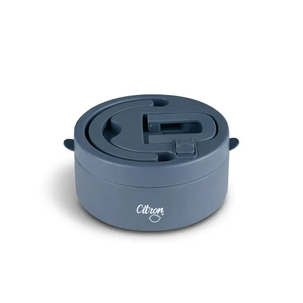 CITRON Insulated Food Jar 400ml with Divider & Safety Lock - Blue
