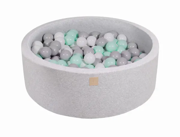 MeowBaby® Cotton Mint Cloud Round Ball Pit + 200 balls