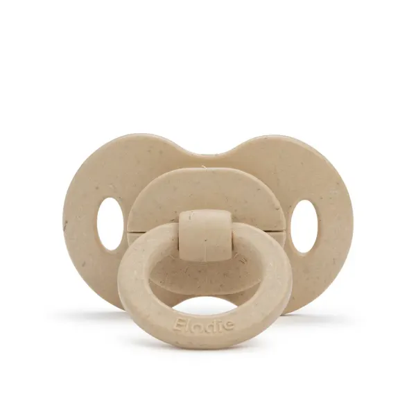 ELODIE - Bamboo Pacifier Orthodontic 3+ months - Pure Khaki - Silicone