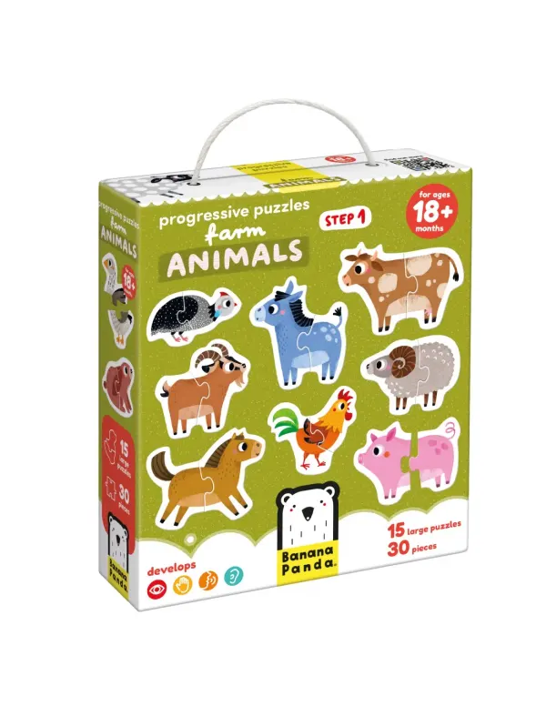 Banana Panda Progressive Puzzles - Farm Animals