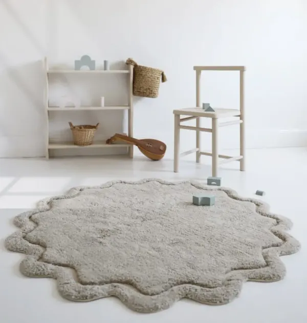 Nattiot SWEET APRIL linen Machine Washable Cotton Children's Rug 2