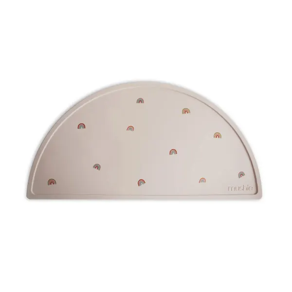 Mushie Silicone Place Mat (Rainbows)