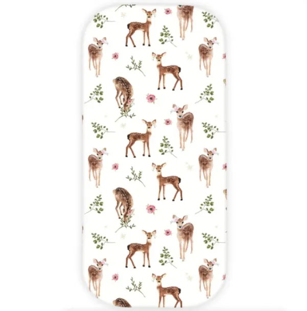 MAYLILY Bamboo Pram (Carrycot) Sheet -Fawns