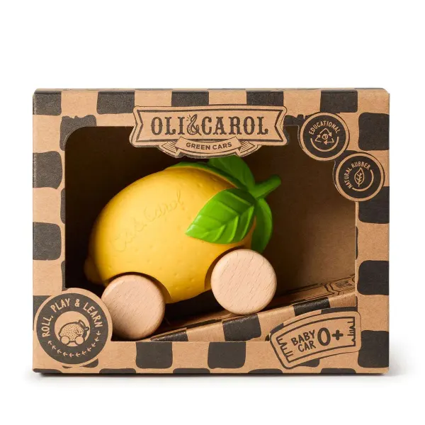 Oli & Carol Lou the Lemon Baby Car Toy for 0+ babies 2