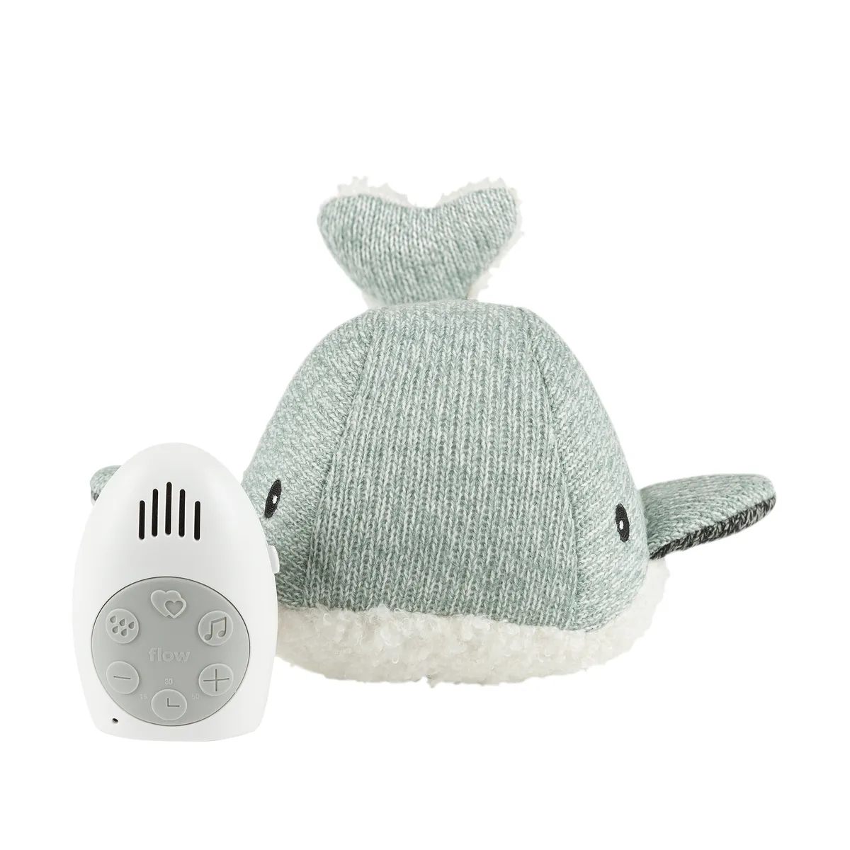 FLOW AMSTERDAM Moby (mint whale) - Heartbeat comforter FLOW AMSTERDAM Moby (mint whale) - Heartbeat comforter