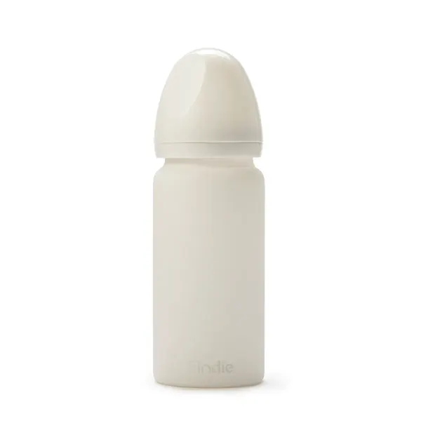 ELODIE Glass Feeding Bottle - Vanilla White