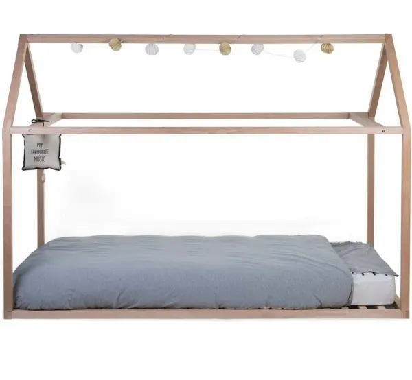 CHILDHOME Bed Frame House (90x200) - Natural 2