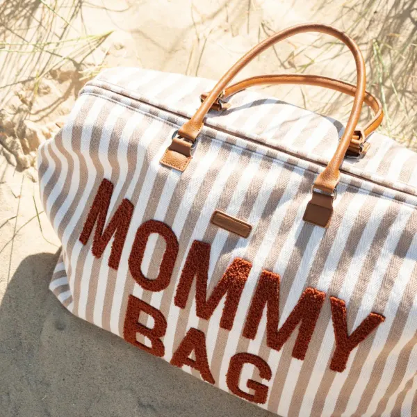 Childhome Mommy Bag Nursery Bag Nude Stripes 2