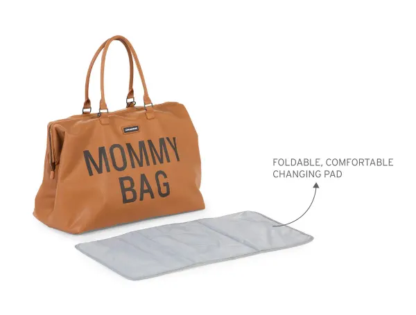 Childhome Mommy Bag Nursery Bag Leather look Brown 2