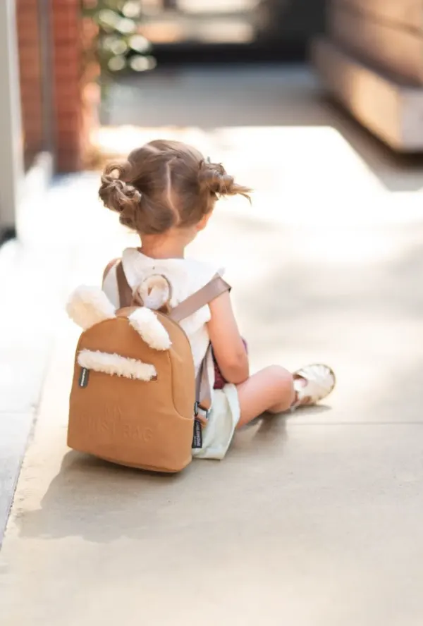 Childhome Kids My First Bag Suede Look with Teddy details 2