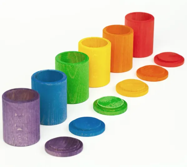 Grapat 6 wooden cups with lids 2