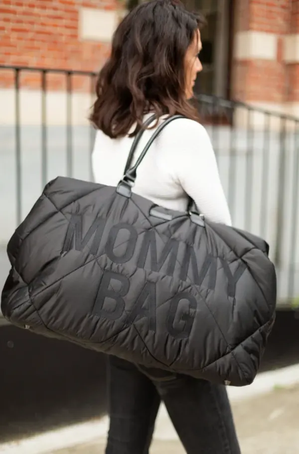 Childhome - Mommy Bag Nursery Bag - Puffered - Black 2