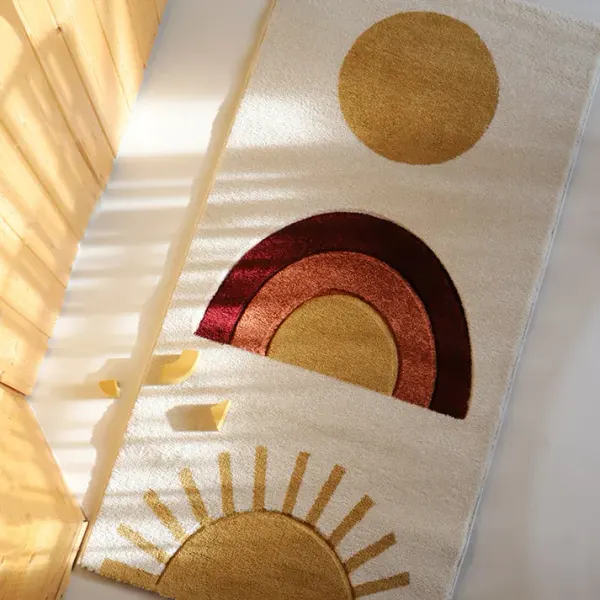 Nattiot Childrens Rug - Nice Day - Rainbow - 150 x 80 cm 2