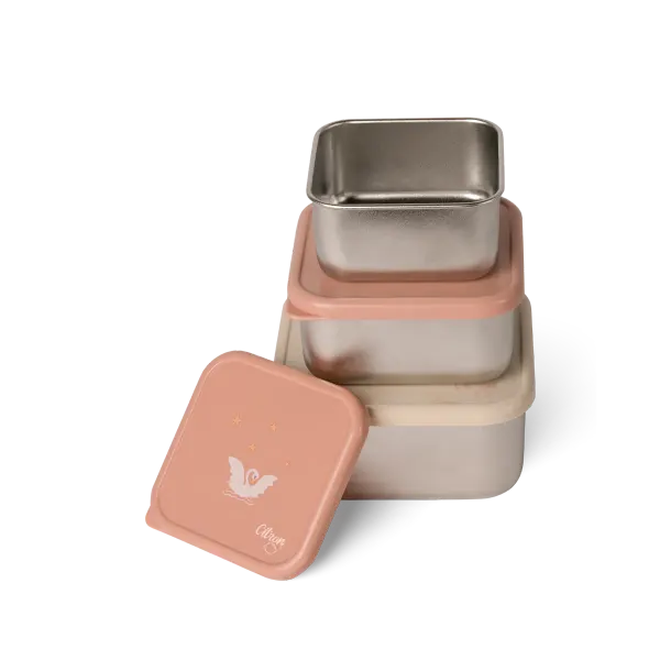 CITRON Stainless Steel Nesting Stackable Lunchbox - Ballerina 2