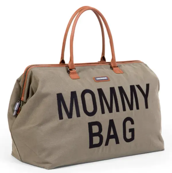 Childhome Mommy Bag Nursery Bag Grey Canvas Khaki 2