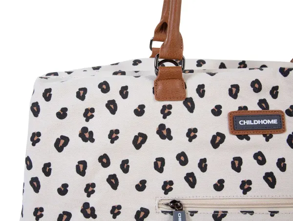 Childhome Mommy Bag Nursery Bag Off white with Leopard Print 2