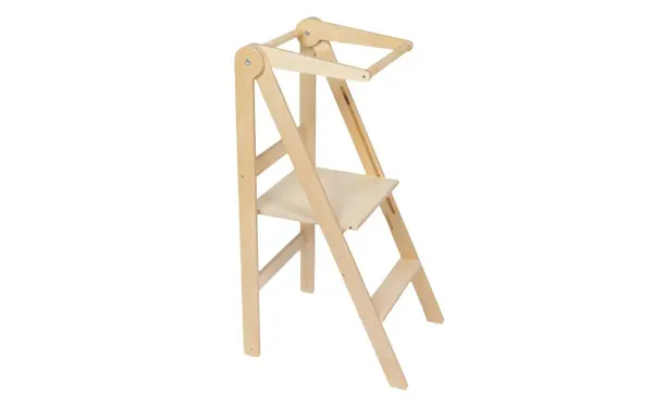 Leg & Go Foldable Helper Learning Tower - Natural