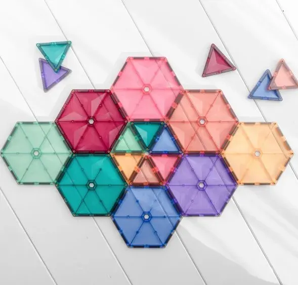 Connetix Magnetic Tiles - 40 Piece Geometry Pack - Pastel 2 Connetix Magnetic Tiles - 40 Piece Geometry Pack - Pastel 2