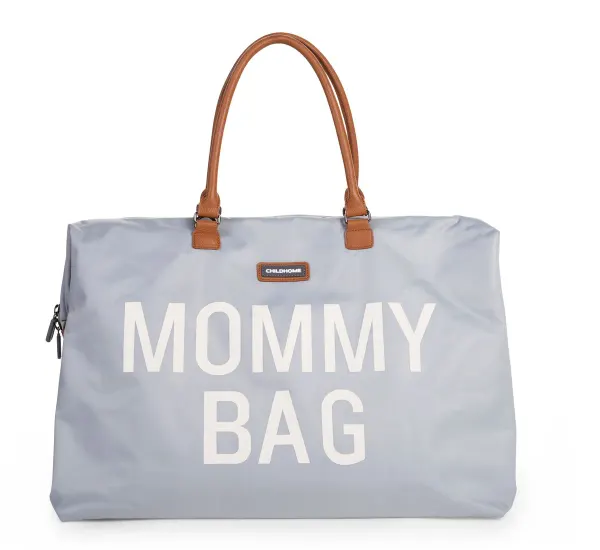 Childhome Mommy Bag Nursery Bag Grey with White Print