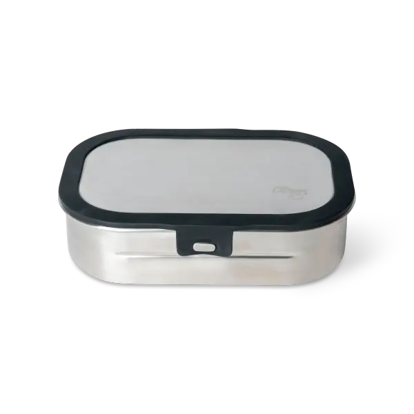 Citron Stainless Steel Lunchbox - 2 Compartment - Black 2