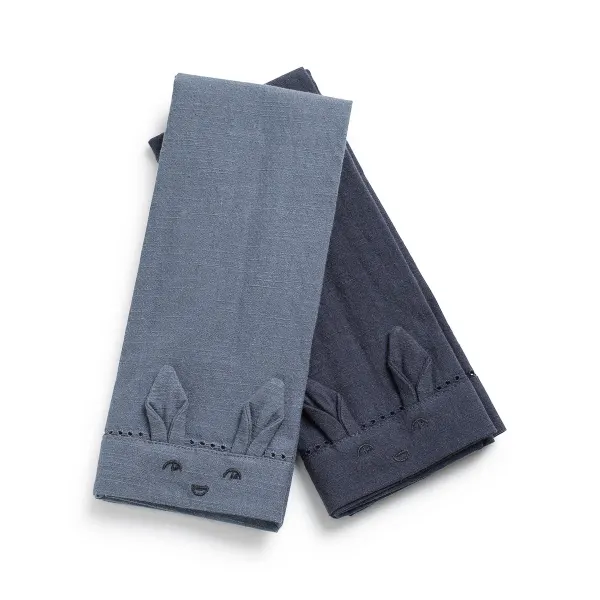 ELODIE - Baby Napkins 2 pieces - Tender Blue/Juniper Blue