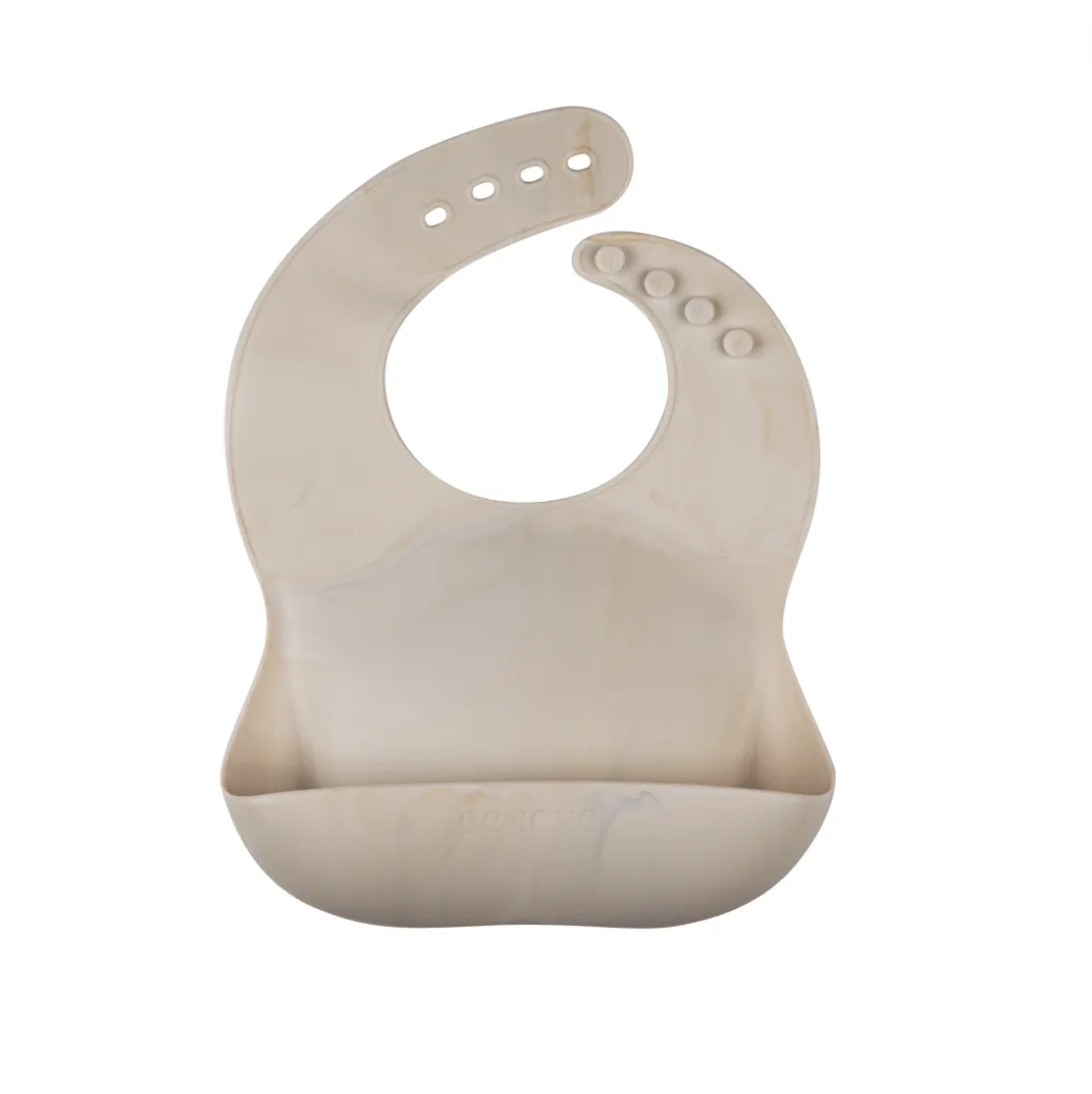 Eeveve Silicone Bib Marble Autumn Gold Eeveve Silicone Bib Marble Autumn Gold