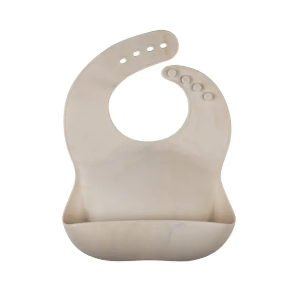 Eeveve Silicone Bib Marble Autumn Gold