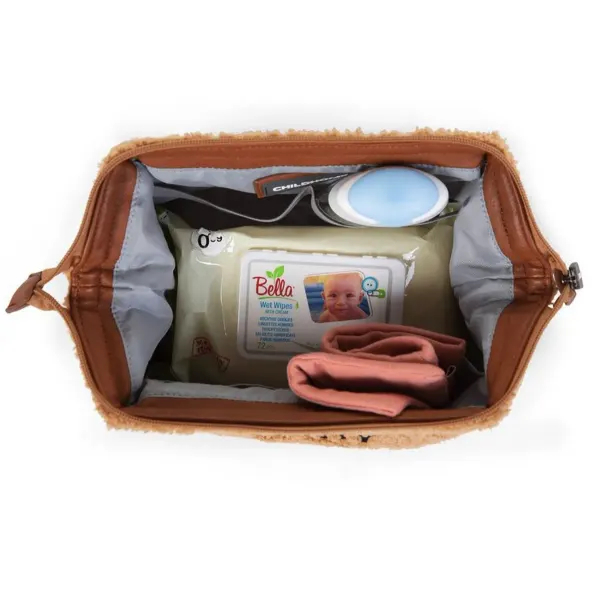 Childhome - Baby Necessities Toiletry Bag - Teddy Beige 2