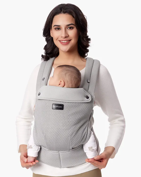 Momcozy Baby Carrier - Ergonomic - Air Mesh Grey (3 - 24 months)