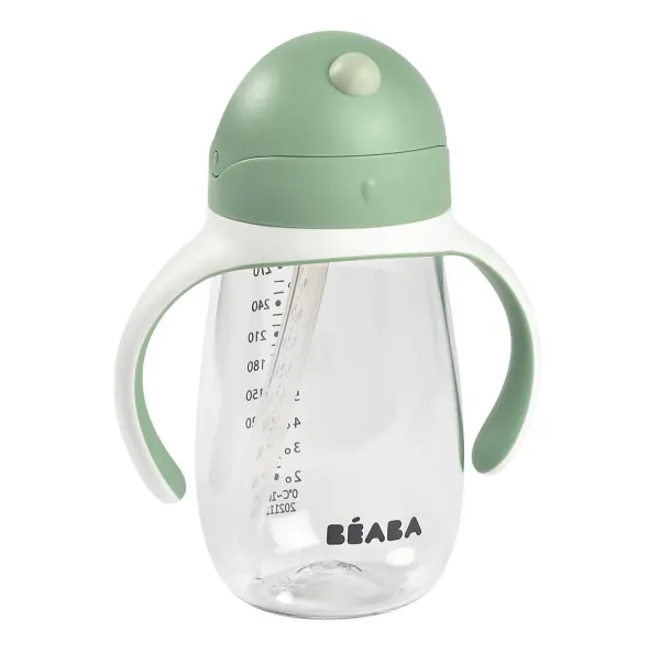 BEABA Straw Cup Sage Green (300ml) 2