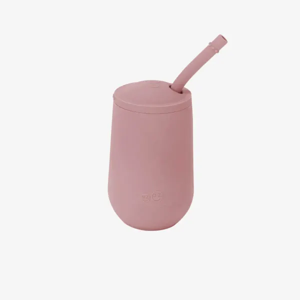 ezpz Happy Toddler Cup + Straw Training Set Blush