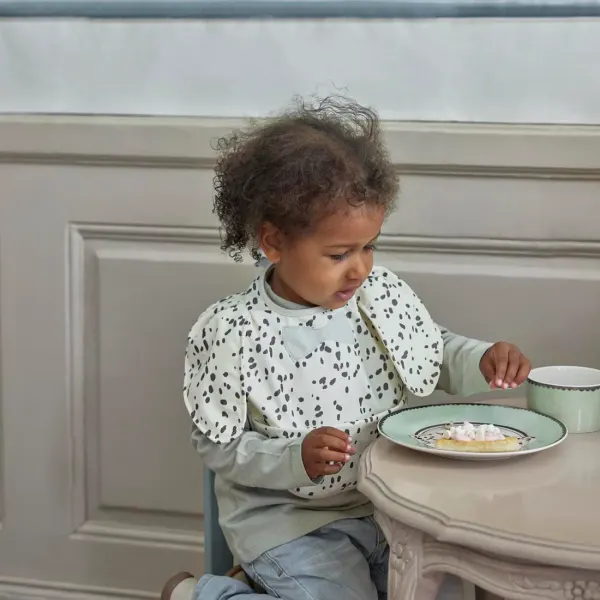 Elodie Baby Bib - Dalmatian Dots 2 Elodie Baby Bib - Dalmatian Dots 2