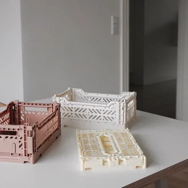 Minibox Foldable Crate Coconut Milk - Pack of 2 2