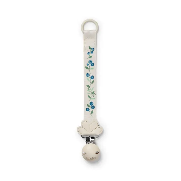 Elodie Pacifier Clip Wood - Blueberry Bliss