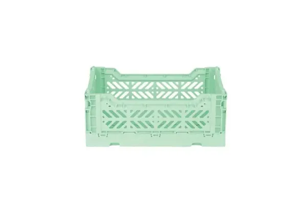 Minibox Foldable Crate Warm Mint - Pack of 2 Minibox Foldable Crate Warm Mint - Pack of 2