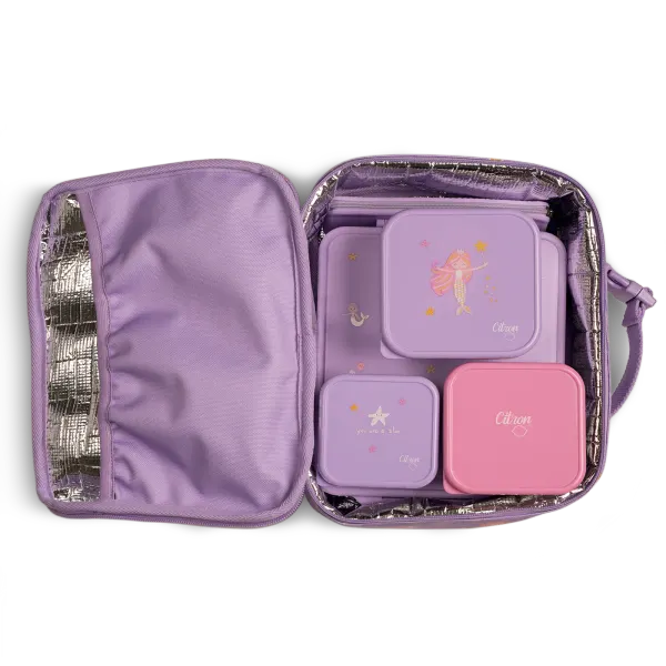 Citron Insulated Square Lunch bag - Mermaid 2